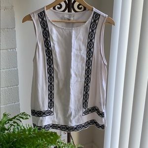 Madewell Embroidered Linen Top
